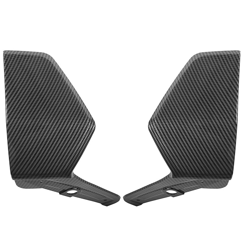 BMW G05 X5 M CFL Sport front and rear aprons splitter spoiler in black ABS, designed for 2019-2023 models by K2 Industries.