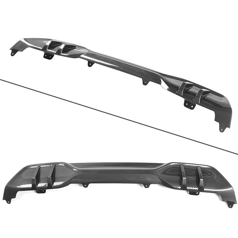 K2 Industries BMW G05 X5 M diffuser set with front and rear aprons, made of ABS, installed on the vehicle's sporty bumper area.