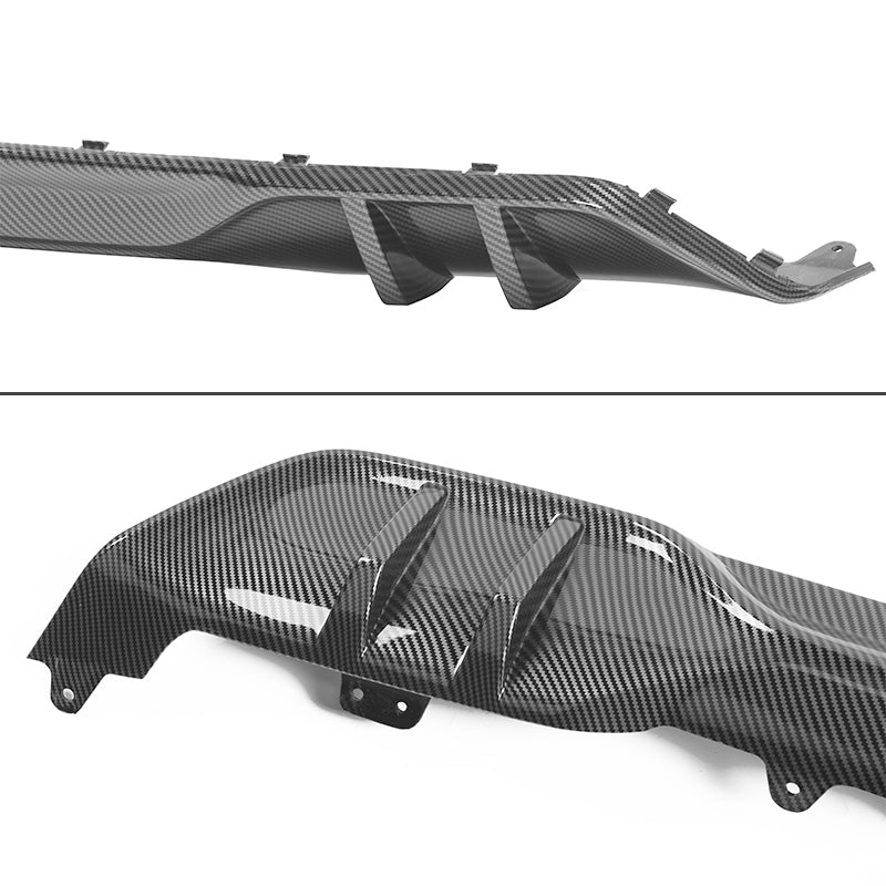 BMW G05 X5 M 2019-2023 diffuser set with front and rear aprons and rear diffuser, made of ABS, by K2 Industries.