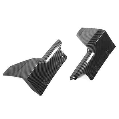 BMW G05 X5 M CFL Sport rear diffuser in black ABS from K2 Industries, showcasing the aerodynamic design and fitment details.