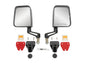 GoWesty Deluxe Manual Mirror Kit for Vanagon, featuring durable mirrors with manual adjustment and installation hardware.