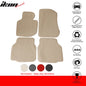 Beige carpet car floor mats for BMW E36 3 Series 1992-1998, 4-piece nylon set by K2 Industries, detailed view of mats.