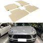 Set of four nylon carpet floor mats for Porsche Macan 2015-2025 by K2 Industries, featuring driver and passenger side coverage.