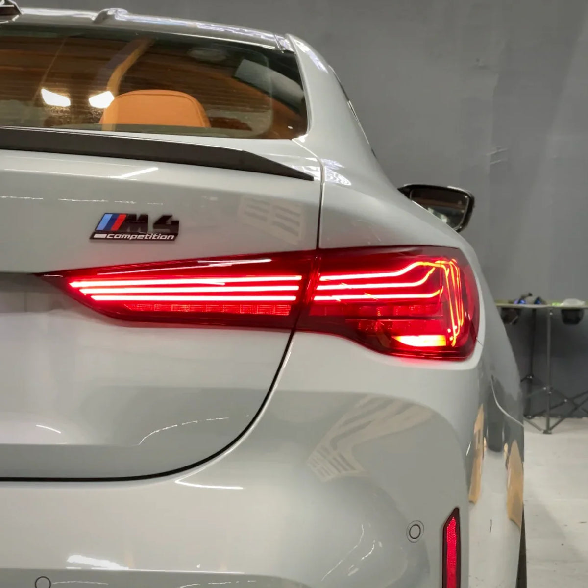 BMW G22 420i, 430i, M440i, M4 G82 CSL laser tail light by Palenon Performance showing sleek LED design and modern styling.