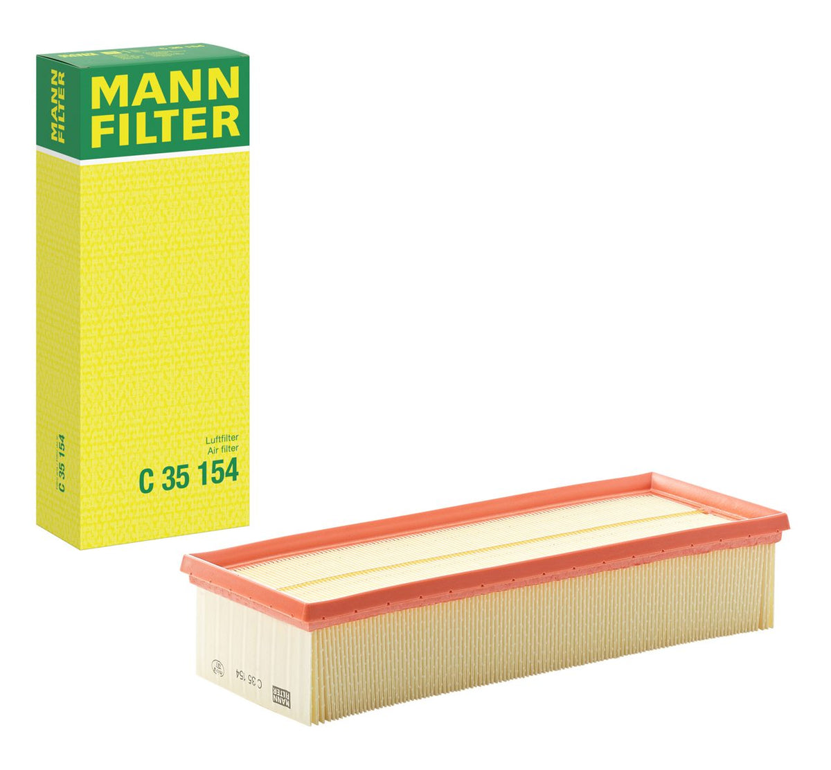 C35 154 MANN AIR FILTER OE# 1K0129620G AUDI VW A3 Q3 TT GOLF JETTA 2.0L 2.0L-TDI 2005-2022