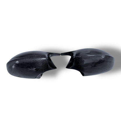 Carbon fiber M style mirror caps for BMW E9X M3 and E82 1M, quality BMW mirror cover by Palenon Performance.