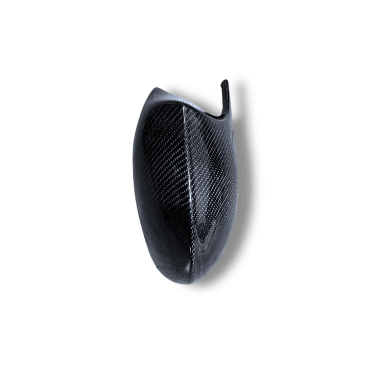 Carbon fiber M style mirror caps for BMW E9X M3 and E82 1M models, featuring sleek, textured finish on mirror covers.