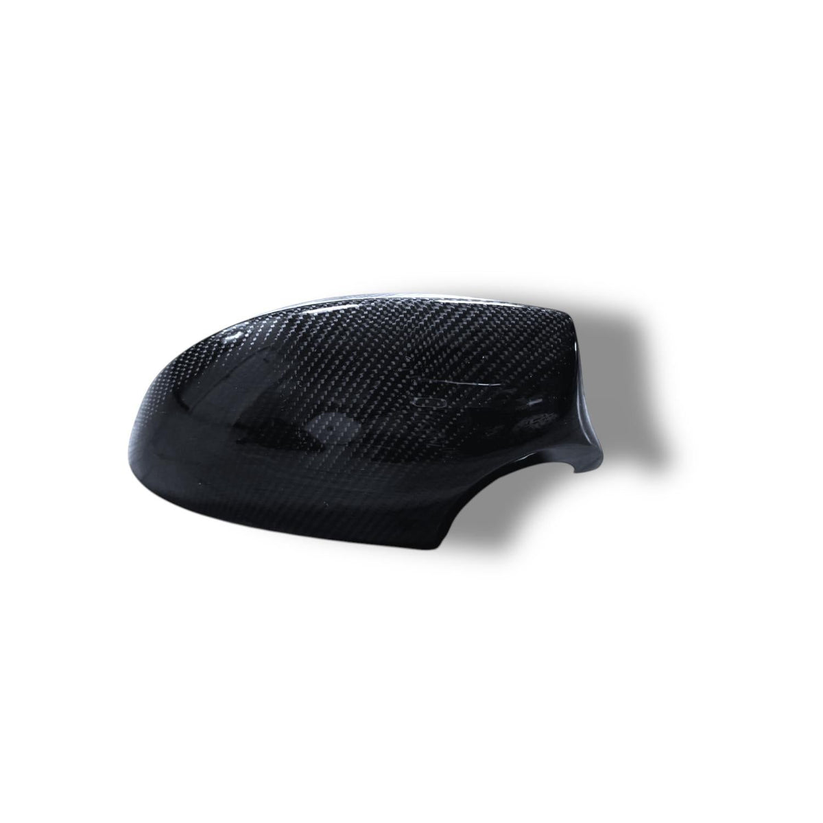 Carbon fiber M style mirror caps for BMW E9X M3 and E82 1M, pre-LCI 2007-2010, featuring sleek, lightweight Bmw mirror cover design.