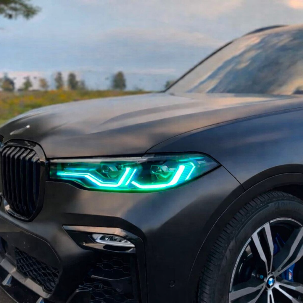 BMW X Series X7 G07 DRL Module by K2 Industries, showing a close-up of the LED daytime running light component.