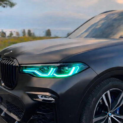 BMW X Series X7 G07 DRL Module by K2 Industries, showing a close-up of the LED daytime running light component.