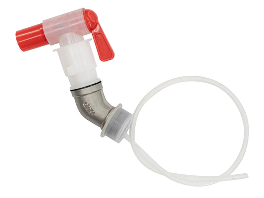 GoWesty Deluxe Spout Kit with gasket for Rotopax water container, includes assembled spout and sealing components.