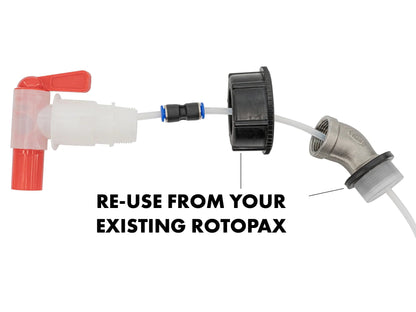 GoWesty Deluxe Spout Kit for Rotopax water container with easy-pour spout and secure attachment for convenient hydration.