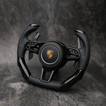 2014-2020 Porsche 911 (991.2) / GT3/GT3RS(991) / 718 Boxster/Cayman (982) / Cayenne (958.2) / Panamera (971) / Macan(95B)  |  Custom Steering Wheel by Exclusive Steering