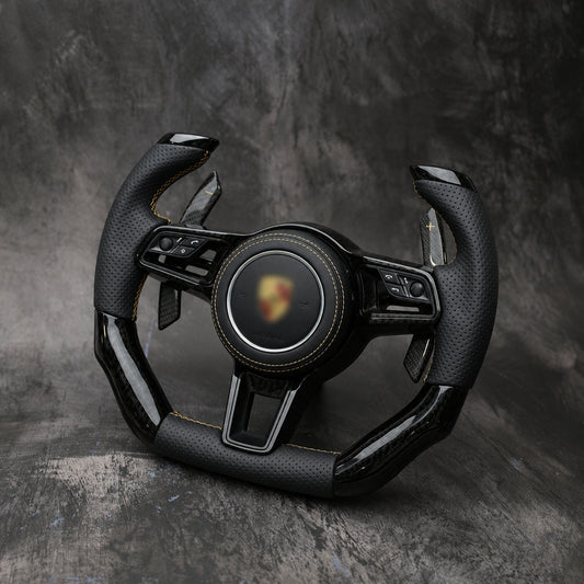 2014-2020 Porsche 911 (991.2) / GT3/GT3RS(991) / 718 Boxster/Cayman (982) / Cayenne (958.2) / Panamera (971) / Macan(95B)  |  Custom Steering Wheel by Exclusive Steering
