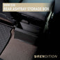 BMW E30 rear ashtray storage box by K2 Industries, interior car accessory, showing the black plastic cover with detailed design.