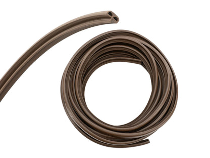 Brown 25-foot Vanagon Westfalia cabinetry edge molding cover by GoWesty, interior molded trim for cabinetry edges