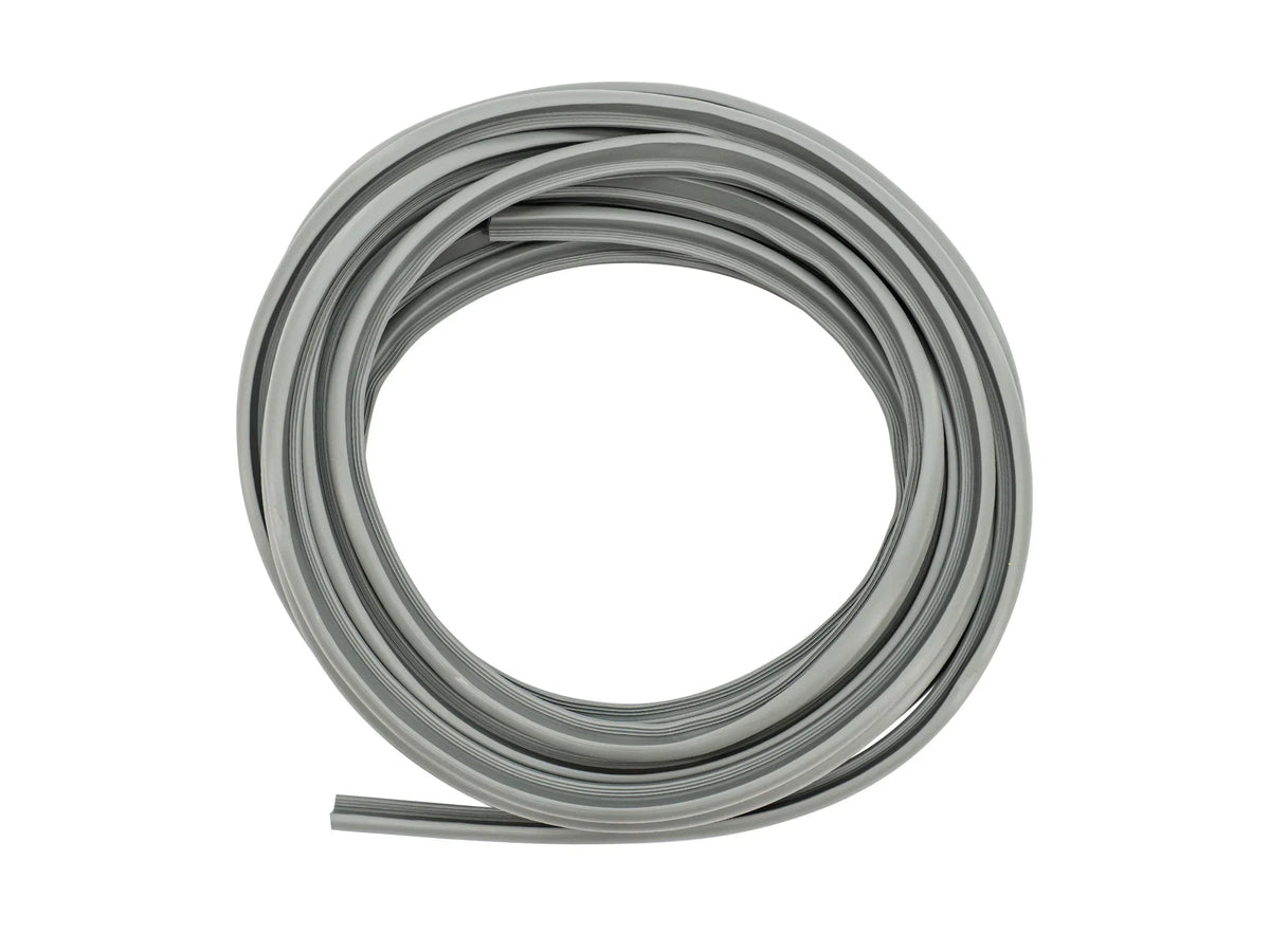 Grey 25-foot cabinetry edge molding for Vanagon Westfalia interior by GoWesty, molded cover for cabinet edges and trim.