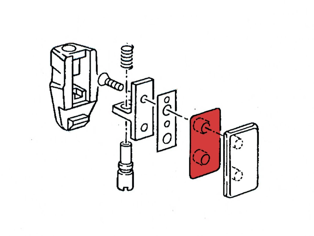 Pair of GoWesty gasket seals for sliding window latch, door parts and seals, shown in ETKA image for secure window sealing.
