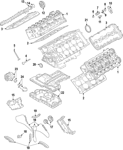 Genuine OEM Audi VW & Bayern Automotive Timing Chain Covers