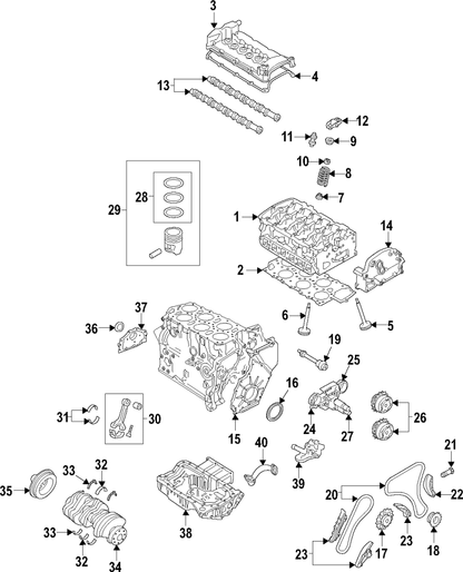 3.6L 03H103063AG DAS MOTOR HAUS with CAMS VR6 EA390 AUDI VW 2018-2023 - AudiGear.com - Engine