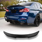 BMW F87 M2 and F22 PSM carbon fiber rear spoiler, lightweight CF trunk spoiler by Palenon Performance on a sporty car.