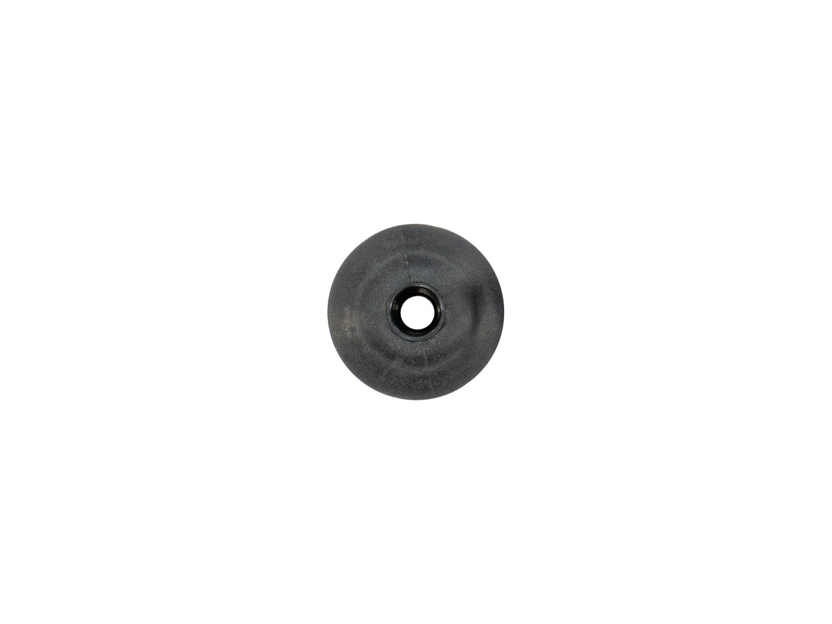 GoWesty firewall grommet for fuel feed side on 2WD Vanagon, showing the rubber grommet fitting into the firewall opening.