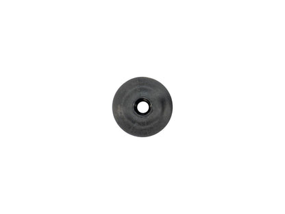 GoWesty firewall grommet for fuel feed side on 2WD Vanagon, showing the rubber grommet fitting into the firewall opening.