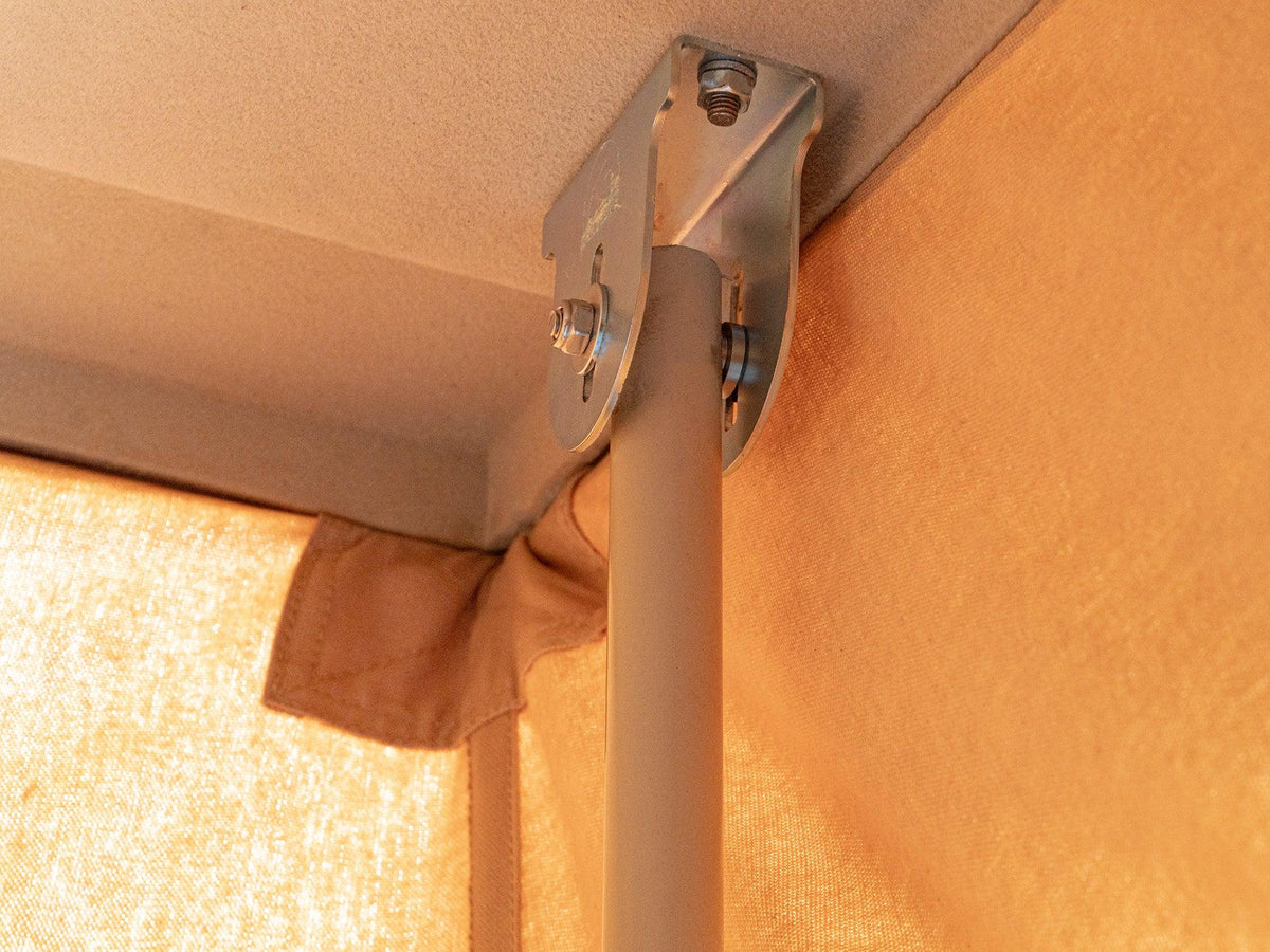 GoWesty Pop-Top Tent Adjustment Kit for 1980-91 Vanagon, showing installation details on a Vanagon vehicle.
