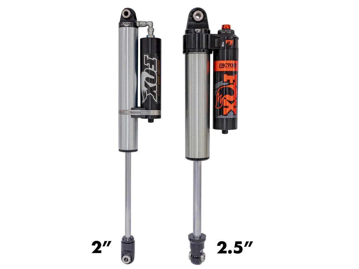 GoWesty Fox 2.5 rear shock bundle for Vanagon, featuring FOX 2.5 performance shocks