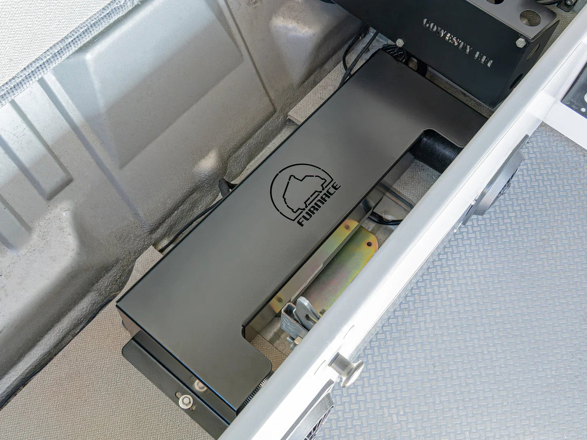 GoWesty furnace protective cover kit with new vent covers, designed for interior accessories and furnace protection in vehicles.