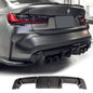Carbon fiber rear diffuser for BMW G80 M3 and G82/G83 M4, Palenon Performance, showing the sleek, aerodynamic design.