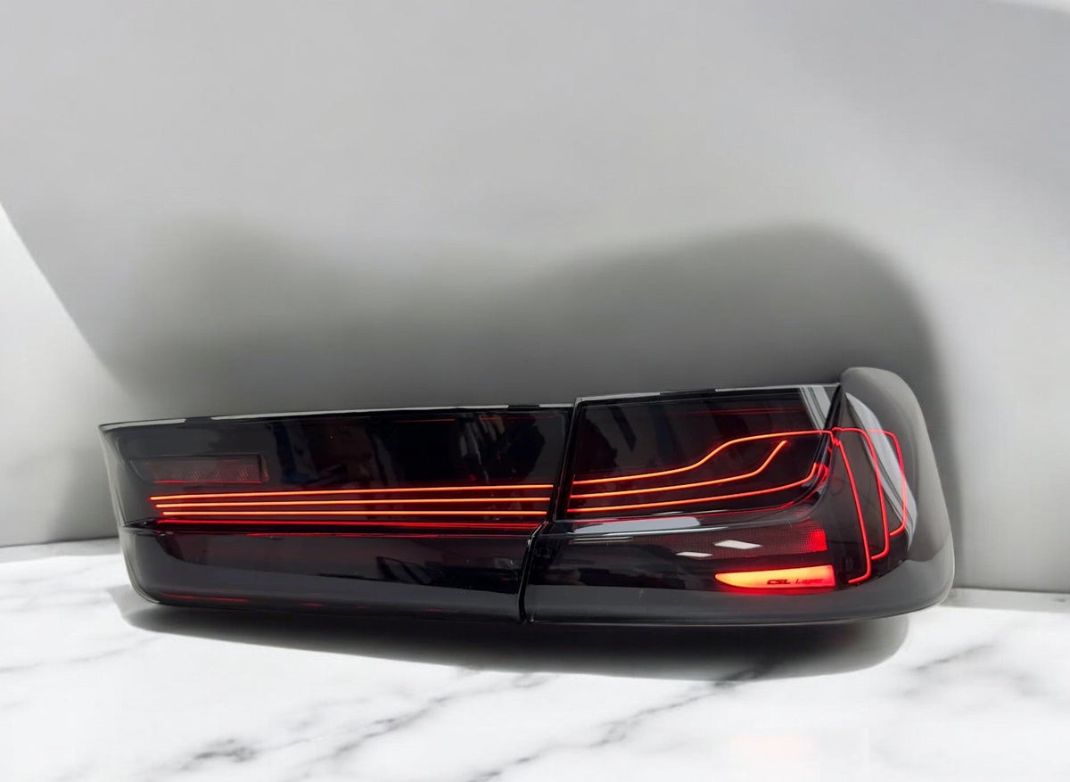 BMW G80 M3 laser smoked tail light by Palenon Performance, showcasing sleek design and advanced LED lighting.
