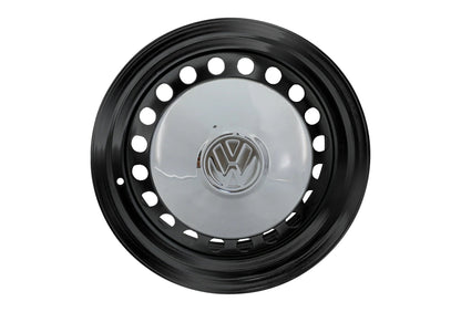 GoWesty Hubcap Mounting Kit for GW Steel Wheels, showing black mounting hardware with metal clips and fasteners.