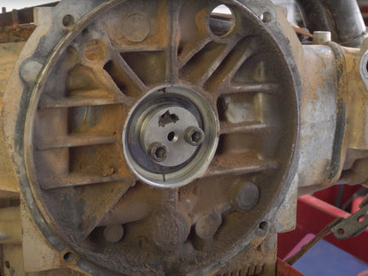 GoWesty flywheel seal installation tool for Bus and Vanagon, showing the tool in use during engine repair.