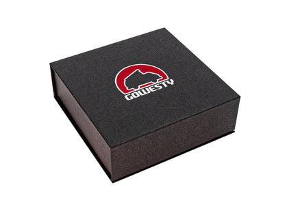 Closed box of GoWesty flywheel seal installation tool for Bus and Vanagon models, used for engine maintenance and repair.
