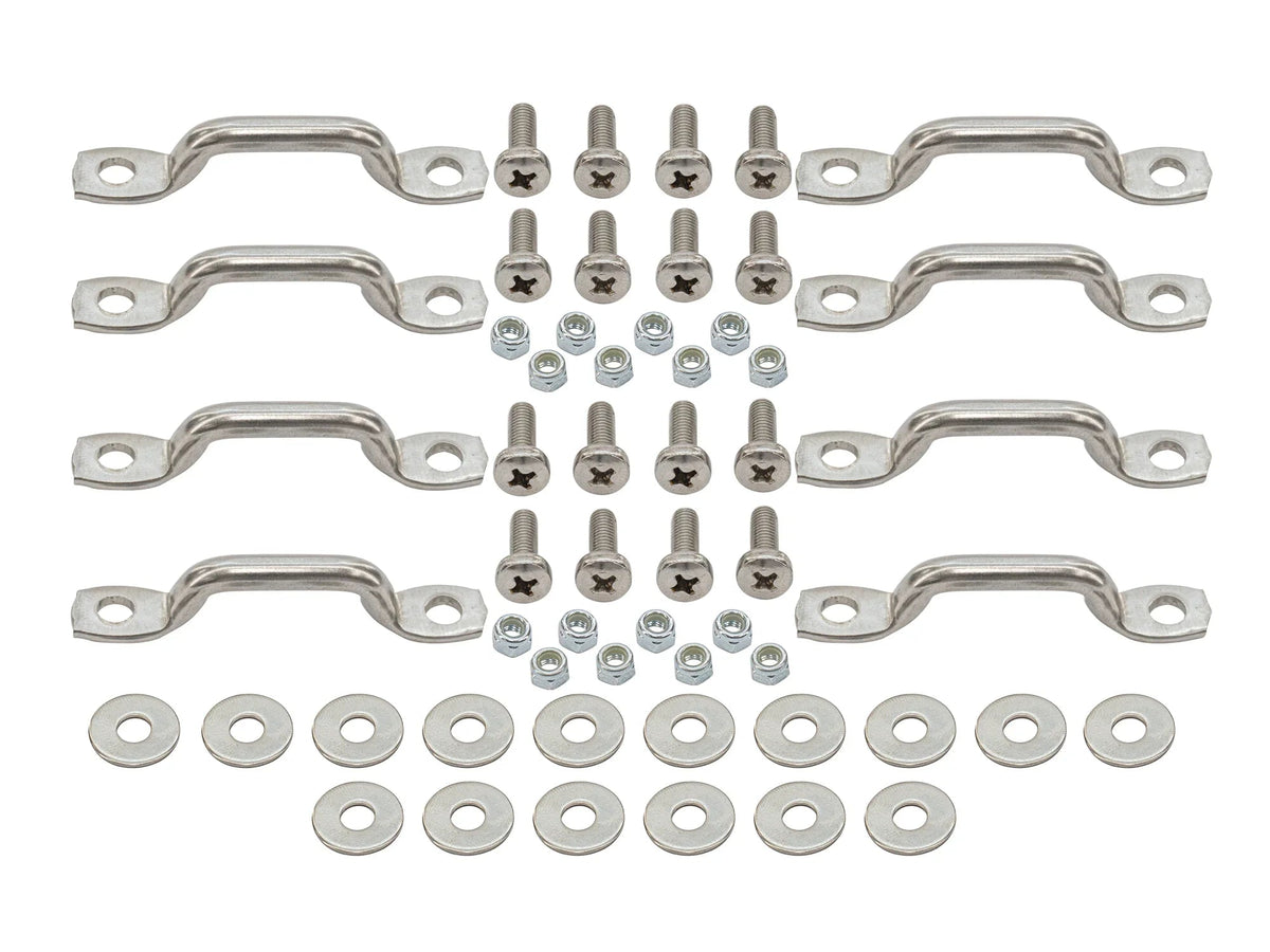 Stainless Steel Luggage Rack Cleat (Pack of 8)
