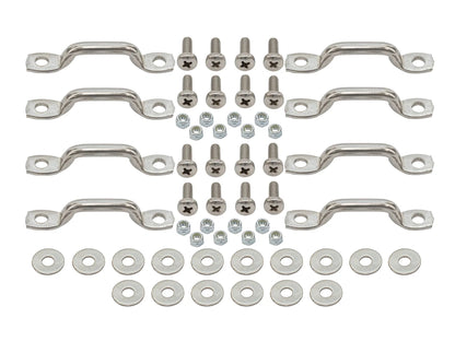 Stainless Steel Luggage Rack Cleat (Pack of 8)