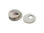 Set of four GoWesty eccentric washers for upper control arm suspension, designed for precise vehicle alignment and stability.