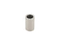 Stainless bushing sleeve for front shock from GoWesty Bushing Kits, shown in close-up view with metal components.