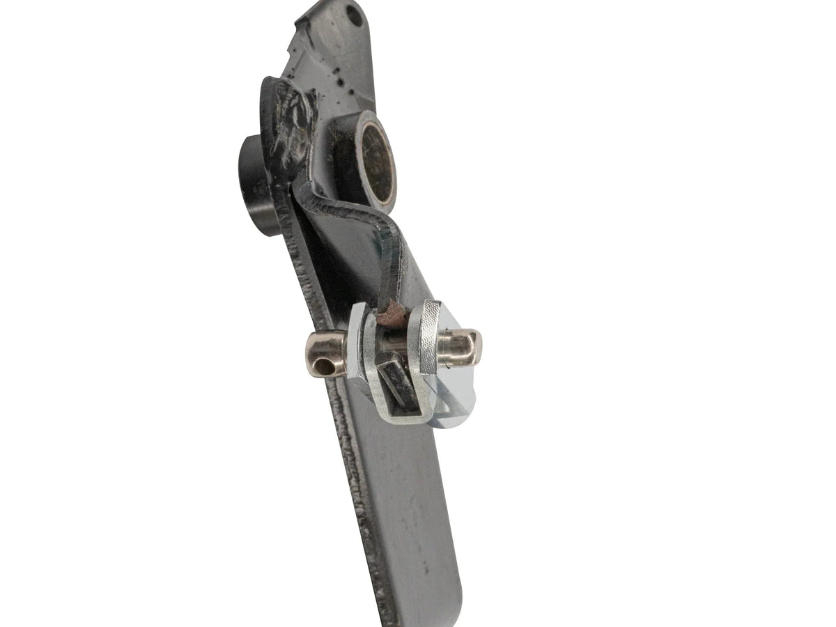GoWesty clutch pedal fix kit with support bracket showing sturdy components for clutch pedal repair and installation.