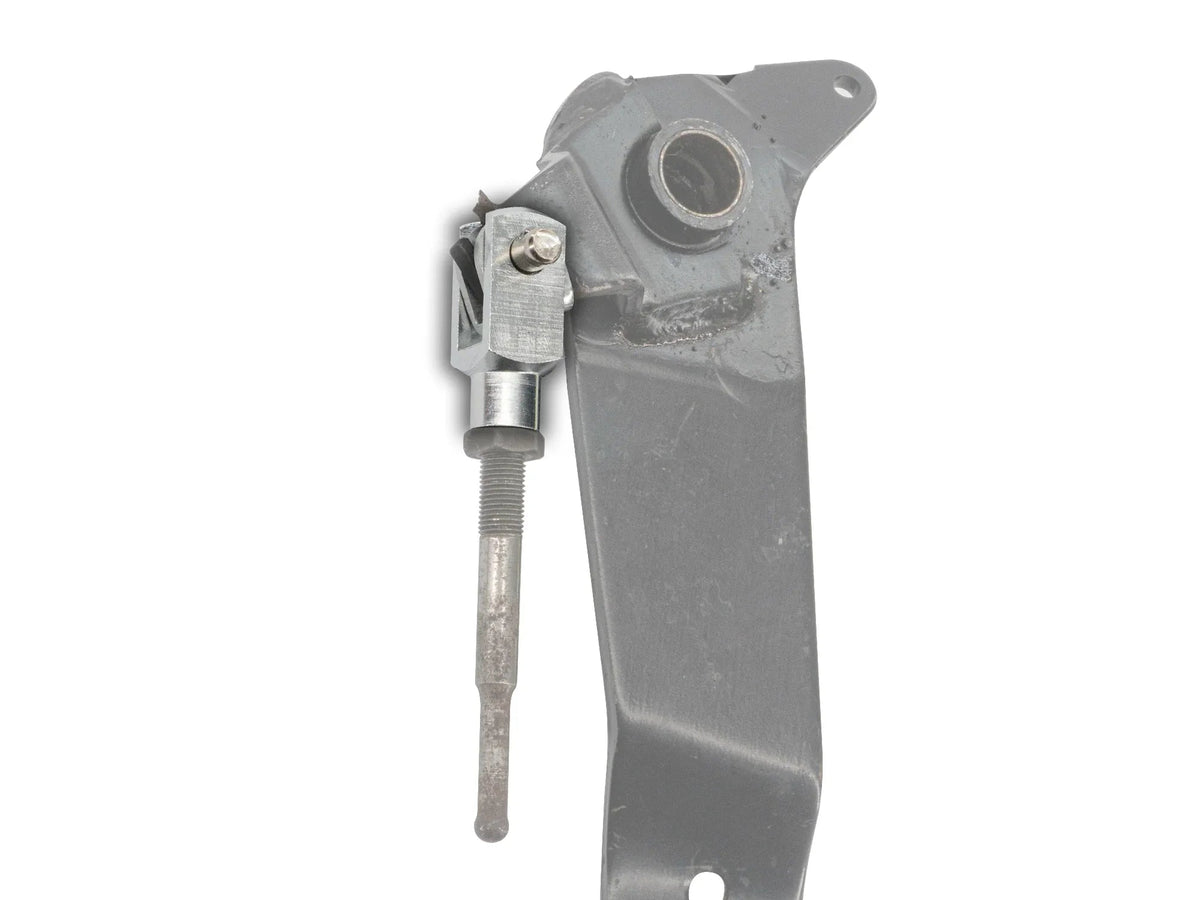 GoWesty clutch pedal fix kit installed on vehicle, showing the replacement parts and pedal mechanism for easy clutch repair.