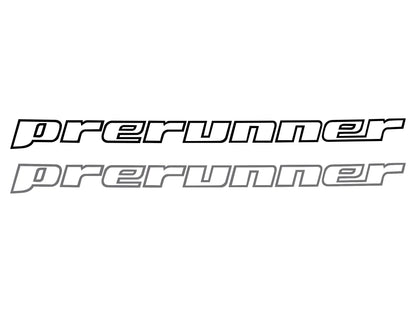 GoWesty Prerunner decal for Vanagon, featuring bold black graphic design on a white background.