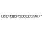 Black Prerunner decal for Vanagon by GoWesty, featuring bold lettering designed for vehicle customization.