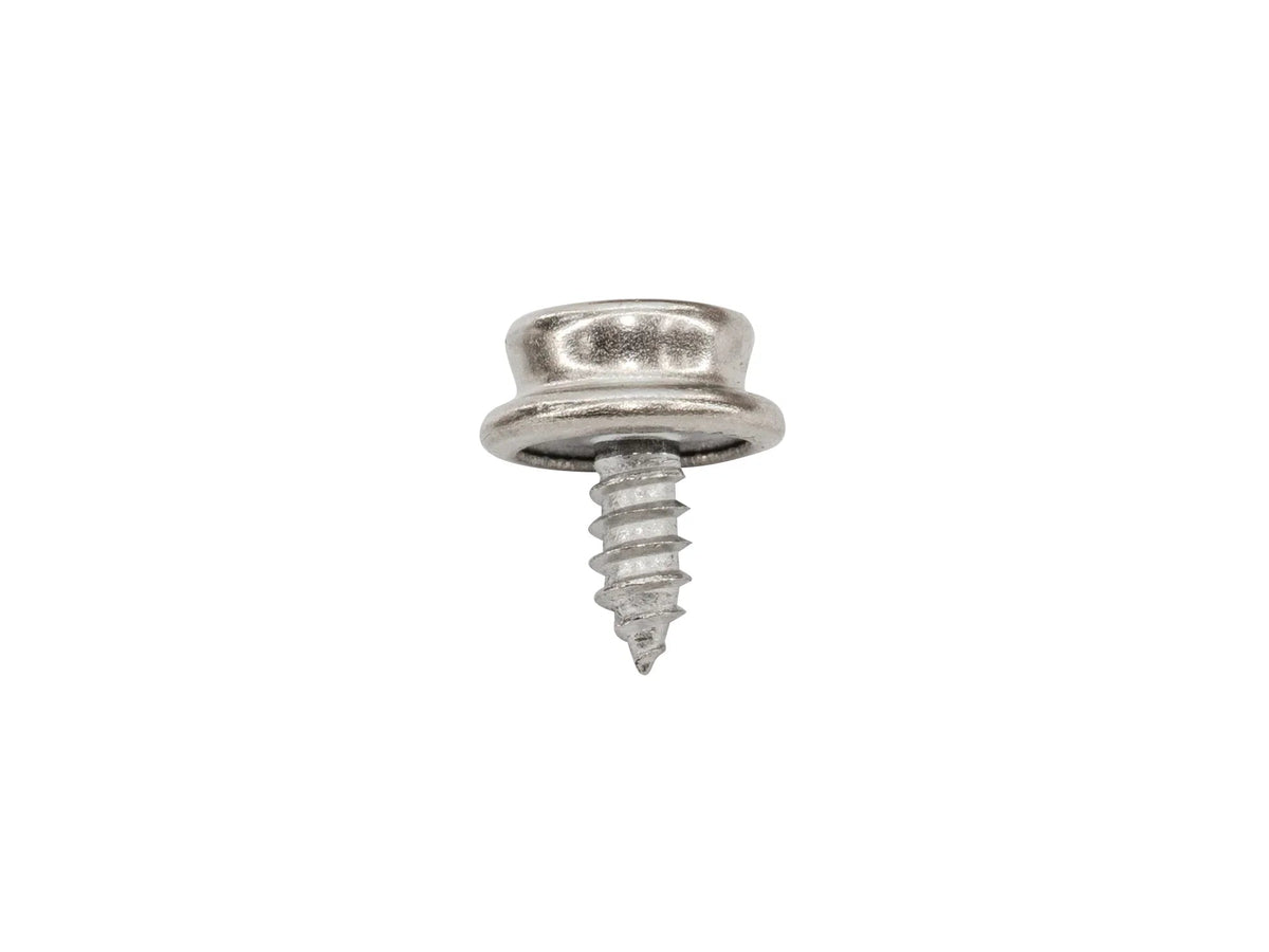 Set of five GoWesty male snap fasteners with screws for automotive or DIY projects, displayed on a plain background.