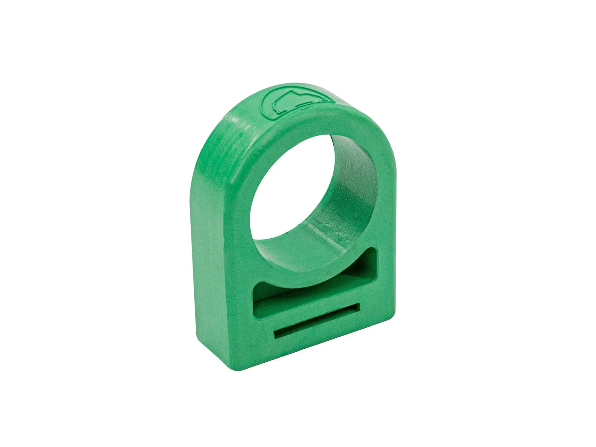 DuroGreen mounting grommet for Idle Air Control Valve on late Vanagon, by GoWesty, shown in close-up with part details.
