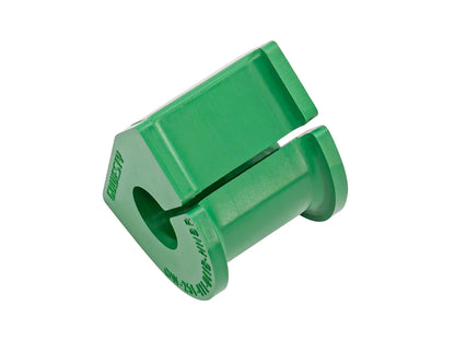 GoWesty Vanagon front sway bar bushing bundle with black rubber bushings, detailed close-up of suspension components.