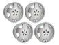 Set of OEM replica alloy wheels for Bus and Vanagon by GoWesty, available in 15, 16, and 17-inch sizes with matching tires and accessories.