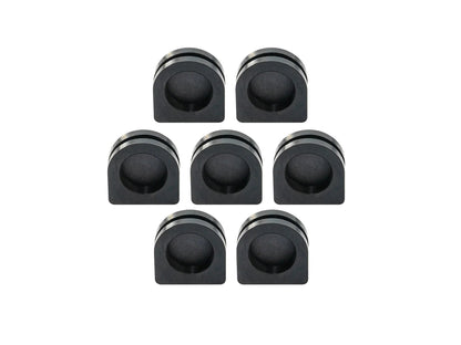 GoWesty Grommet Set for Vanagon junction and relay boxes, electrical accessory with black grommets and mounting hardware.