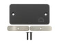GoWesty Vanagon Ashtray Delete Kit front installation, showing the sleek, custom black panel designed to replace the ashtray.