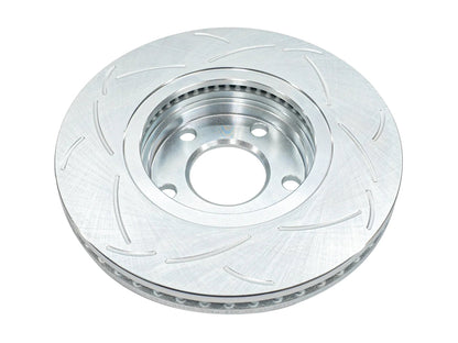 GoWesty Bigger Brake Rotor from the Bigger Brakes Kit, showing a close-up of the rear side with vented design and mounting holes.